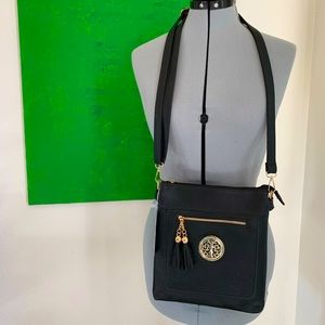 Lily Jane Black & Gold Crossbody Bag